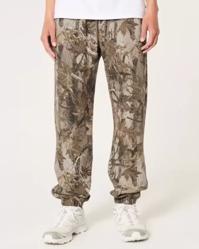 Lässige Fleece-Jogginghose mit Logo Lässige Fleece-Jogginghose mit Logo