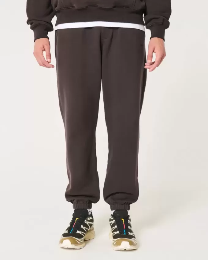 Lässige Fleece-Jogginghose mit Logo