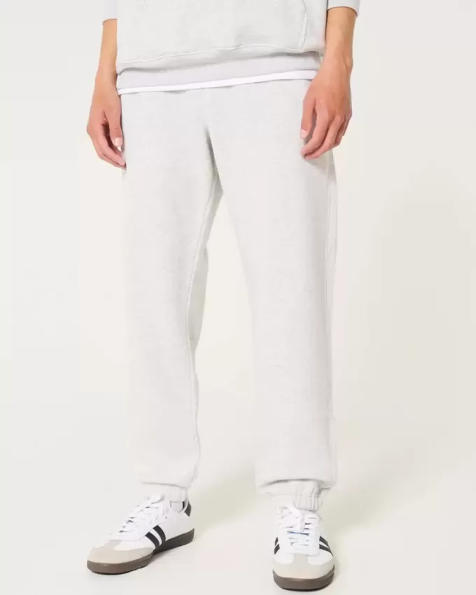 Lässige Fleece-Jogginghose mit Logo
