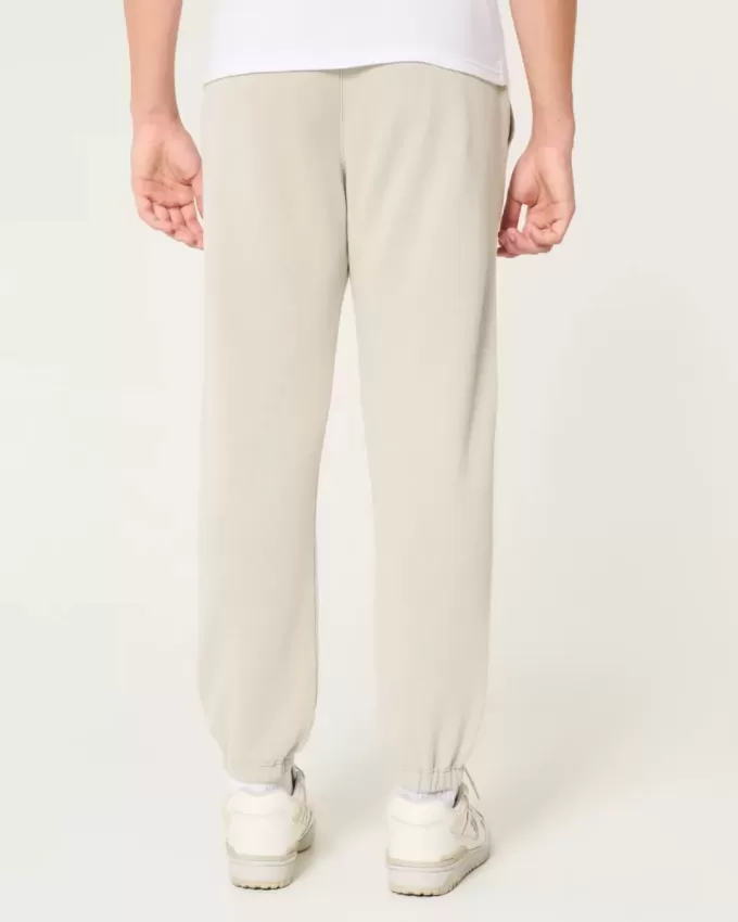 Lässige Fleece-Jogginghose mit Logo Lässige Fleece-Jogginghose mit Logo