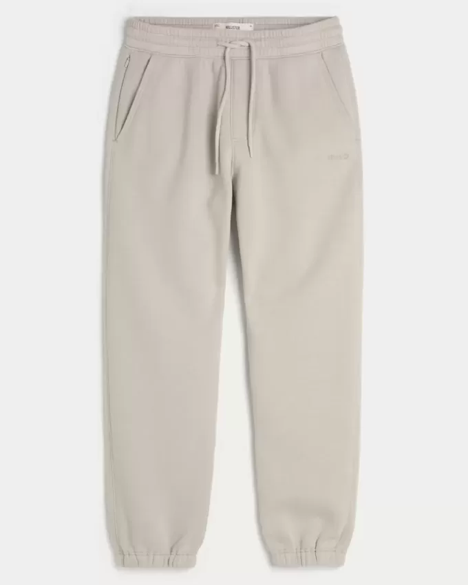 Lässige Fleece-Jogginghose mit Logo Lässige Fleece-Jogginghose mit Logo