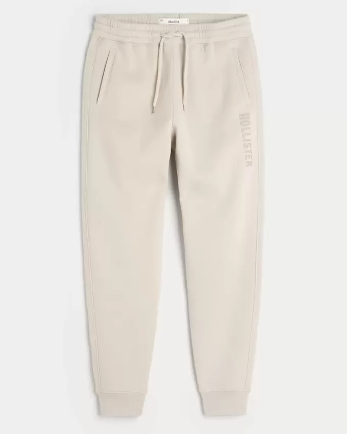 Lässige Fleece-Jogginghose mit Logo