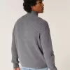 Lässiger Pullover mit Grafik und Reißverschluss