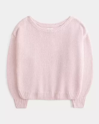 Lässiger schulterfreier Pullover