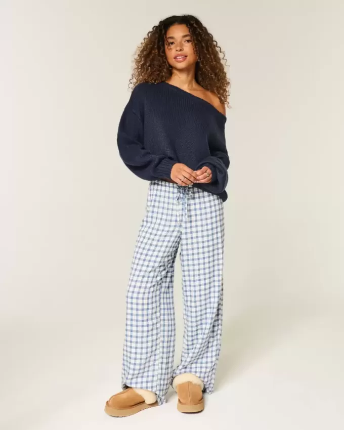 Lässiger schulterfreier Pullover