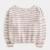 Lässiger schulterfreier Pullover