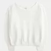 Lässiger schulterfreier Pullover