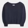 Lässiger schulterfreier Pullover