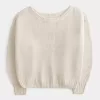 Lässiger schulterfreier Pullover