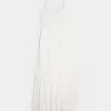 Maxikleid im Häkelstil aus gemischtem Stoff Maxikleid im Häkelstil aus gemischtem Stoff