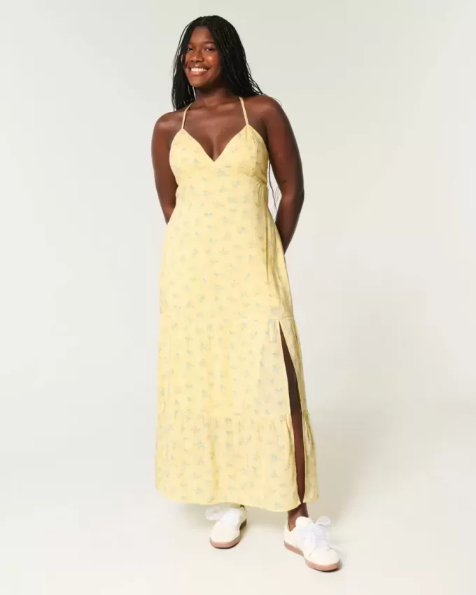 Maxikleid mit offenem Rücken Maxikleid mit offenem Rücken