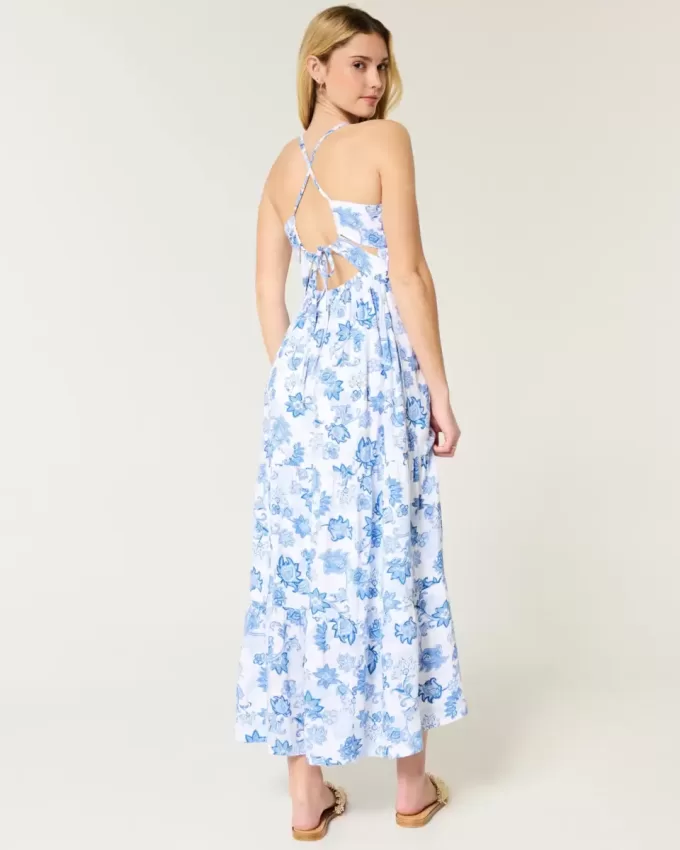 Maxikleid mit offenem Rücken Maxikleid mit offenem Rücken