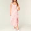 Midikleid mit asymmetrischem Saum