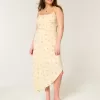 Midikleid mit asymmetrischem Saum