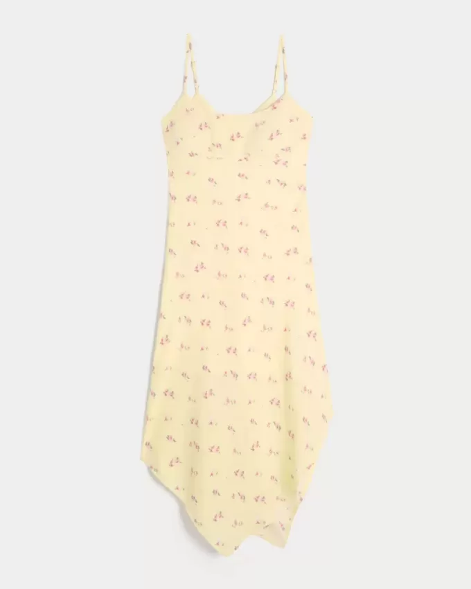 Midikleid mit asymmetrischem Saum