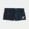 Mini-Fleece-Shorts mit Bärengrafik Mini-Fleece-Shorts mit Bärengrafik