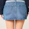 Mini-Jeansrock mit Spitzenband Mini-Jeansrock mit Spitzenband