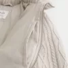 Mini-Pufferjacke aus Strick
