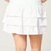 Mini-Skort aus Rüschenstrick Mini-Skort aus Rüschenstrick