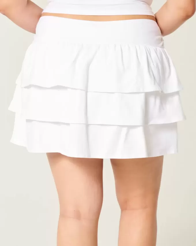 Mini-Skort aus Rüschenstrick Mini-Skort aus Rüschenstrick
