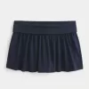 Mini-Skort aus Strick mit Umschlag Mini-Skort aus Strick mit Umschlag