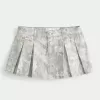 Mini-Skort mit Camouflage-Muster und Falten Mini-Skort mit Camouflage-Muster und Falten