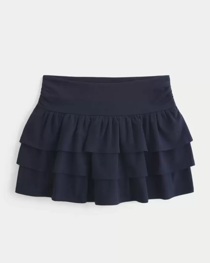 Mini-Skort mit Stufenrüschen