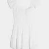 Mini-Skortkleid mit Flatterärmeln und Pin-Up-Brust