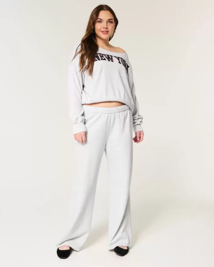 Mini-Sweatshirt mit New York-Grafik Mini-Sweatshirt mit New York-Grafik