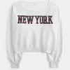 Mini-Sweatshirt mit New York-Grafik Mini-Sweatshirt mit New York-Grafik