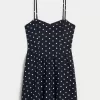 Minikleid aus Leinenmischung mit offenem Rücken