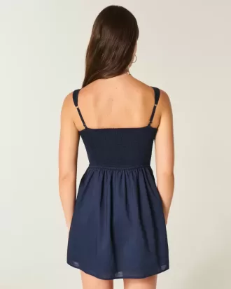 Minikleid mit Knopfleiste vorne