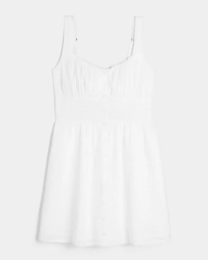 Minikleid mit Knopfleiste vorne Minikleid mit Knopfleiste vorne