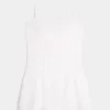 Minikleid mit Spitzenbesatz