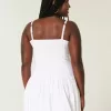 Minikleid mit V-Ausschnitt und Bubble-Muster