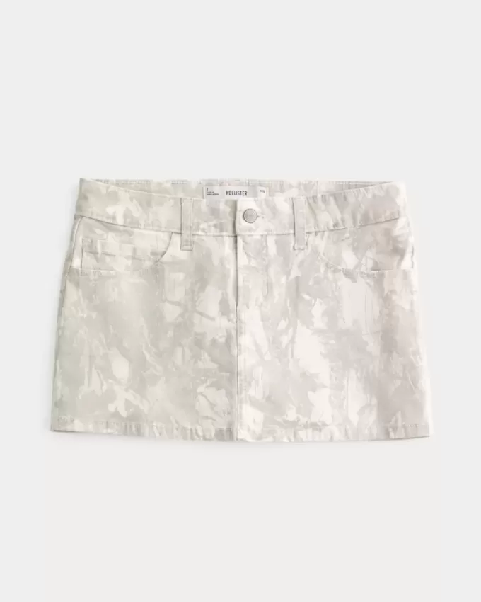 Minirock aus Twill mit Camouflage-Muster Minirock aus Twill mit Camouflage-Muster