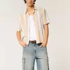 Mittel gewaschene Super Baggy-Cargo-Shorts aus Denim Mittel gewaschene Super Baggy-Cargo-Shorts aus Denim