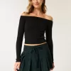 Mittelhoher, plissierter Mini-Skort