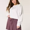 Mittelhoher, plissierter Mini-Skort