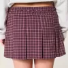 Mittelhoher, plissierter Mini-Skort