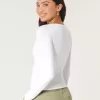 Nahtloses Scoop-Top aus weichem Stretch-Stoff Nahtloses Scoop-Top aus weichem Stretch-Stoff