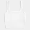 Nahtloses Tanktop aus Stoff mit quadratischem Ausschnitt Nahtloses Tanktop aus Stoff mit quadratischem Ausschnitt