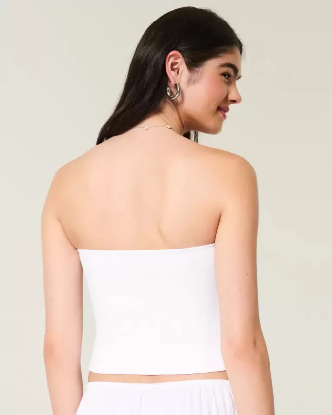 Nahtloses Tube-Top aus weichem Stretch-Stoff Nahtloses Tube-Top aus weichem Stretch-Stoff