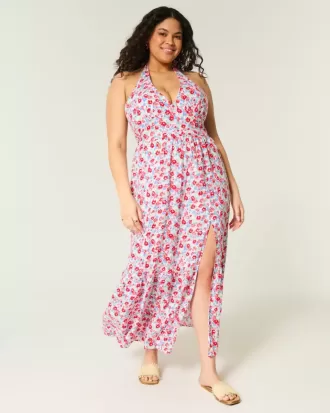 Neckholder-Maxikleid