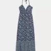 Neckholder-Maxikleid mit offenem Rücken Neckholder-Maxikleid mit offenem Rücken