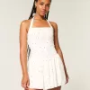 Neckholder-Minikleid mit tiefer Taille Neckholder-Minikleid mit tiefer Taille