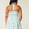 Neckholder-Minikleid mit tiefer Taille