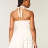 Neckholder-Minikleid mit tiefer Taille Neckholder-Minikleid mit tiefer Taille