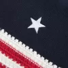 Neckholder-Top im Häkelstil mit amerikanischem Flaggenmuster