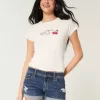 Niedrig geschnittene, zerrissene Shortie-Shorts aus dunkel gewaschenem Denim